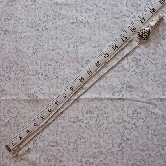 Brighton Floating Heart Badge Clip Necklace - Picture 2 of 8